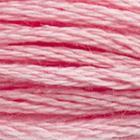 DMC 117-3326 Mouline Stranded Cotton Six Strand Embroidery Floss Thread, Light Rose, 8.7-Yard, Pack of 1