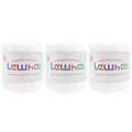 3 Pack Crochet Thread, 100% Cotton Size 3 Lace Yarn Set White - color: White