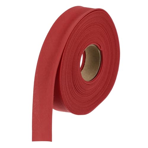 MECCANIXITY 1/2 Inch Double Fold Bias Tape Polyester Continuous Bulk Bias Tape for Sewing, Seaming Quilting Hemming Binding Crafts (Wine Red 6 Yards) - color: Wine Red, size: 1/2 Inch x 6 Yards