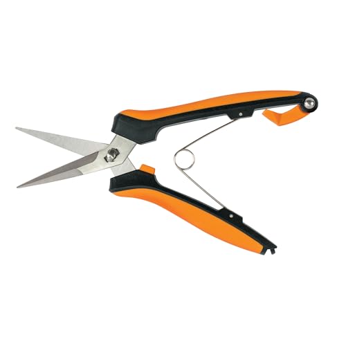 Fiskars 6" Curved Micro-Tip Pruning Snips, Garden Scissors For Tight Spaces - style: Curved Snips