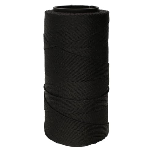The Beadsmith Knot It Waxed Polyester Cord – Black Color – 0.7mm Diameter – Light Wax, 144 Meters (472 Feet) Per Spool – Make Jewelry, Macrame, Friendship Bracelets and DIY Crafts - color: Black