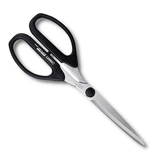 CANARY Craft Scissors Long Blade 8.2" [Extra Non-Stick] All Purpose Scissors, Japanese Stainless Steel Blade, Made in JAPAN, Black - size: Long (Extra Non-Stick)