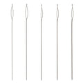 The Beadsmith Basic Elements Collapsible Eye Needles – 2.5 Inch Long – Flexible Twisted Wire – Large Eye, Easy to Thread – 5 Needles in Assorted Sizes - size: 2.5" Long - 5 Needles