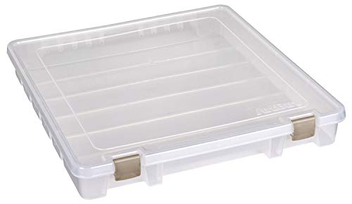 ArtBin 9100AB Super Satchel Slim 1 Open Compartment, Art & Craft Organizer, [1] Plastic Storage Case, Clear - style: 1 Compartment