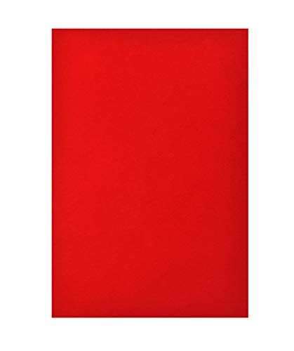 Mandala Crafts 9X12 20 Red Self Adhesive Felt Sheets with Sticky Backing - color: Red