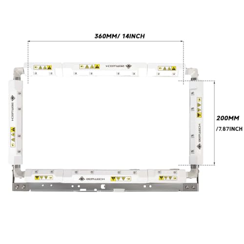 Sew Tech Magnetic Sash Frame for Brother, PRMS360 14x8in 360x200mm Hoop - size: 8"x14" - PRMS360