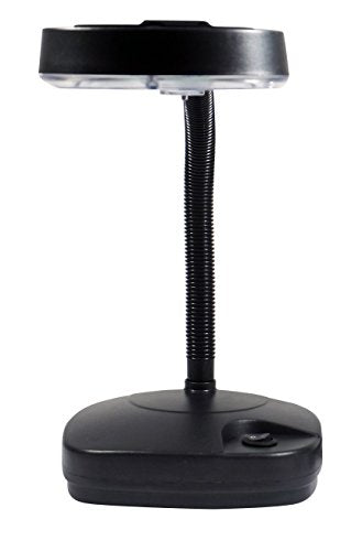 SE - 3.5X Magnification Table Lamp with Fluorescent Light - Flexible Gooseneck, Heavy Base, Cool White Lighting - Ideal for Craftsmen, Jewelers, Hobbyists - 12" Adjustable Neck, 110V-120V -MC353B - style: MC353B