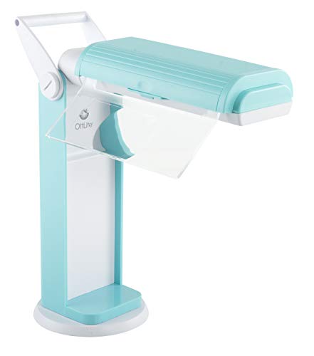 OttLite 13-Watt Classic CFL Magnifier Task Lamp, Turquoise - color: Turquoise