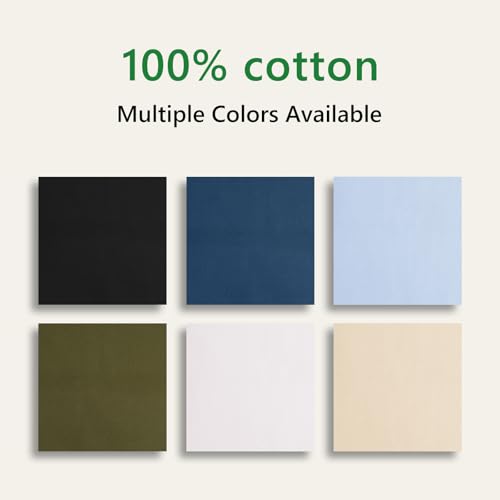KEPYDRMTF Embroidery Fabric Kit with Water-Soluble Pens - 24pcs (6 Cotton Fabric Squares 11.8"x11.8" + 6 Colored Pens) | for Embroidery Projects, Upholstery Decoration & DIY Crafts (12 PCS) - size: 12 PCS