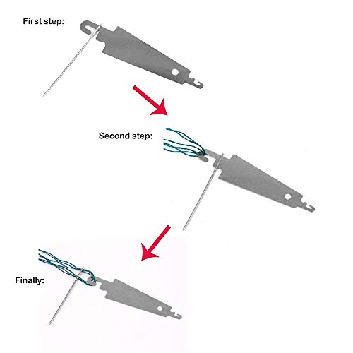 Needle Threader Steel Baste & Tie Quilts with Curved Needles for Threading Embroidery Beedles 20 Piece/lot