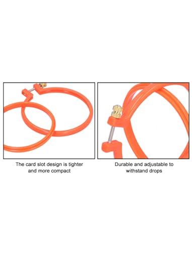 GLOGLOW 4in Cross Stitch Embroidery Circle, Plastic Embroidery Hoops - size: 4in
