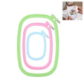 JINJUMEI 3 Pack 3 Size Square Embroidery Hoops, Cross Stitch Hoop, Embroidery Hoop, Rectangular Cross Stitch Embroidery Frame DIY Sewing Tool for Quilting Silk-Painting(3 Color)