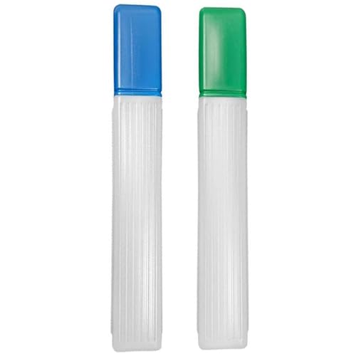 2Pcs 41cm Plastic Knitting Needle Storage Tube Sewing Pin Holder