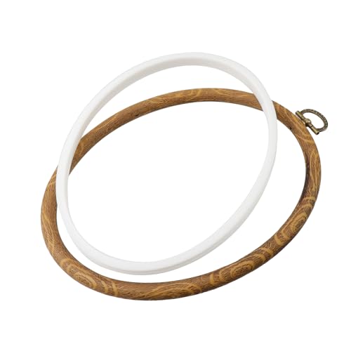 Semetall 4pcs Oval Embroidery Hoops 6.7"x5.31" Inch