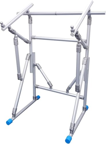 Couple Embroidery Art Cross-Stitch Stand Embroidery Frame Stand Aluminum Alloy Embroidery Frame Stand Adjustable Cross-Stitch Stand Suitable for Embroidery and Sewing (Floor-Standing) - style: Floor-Standing