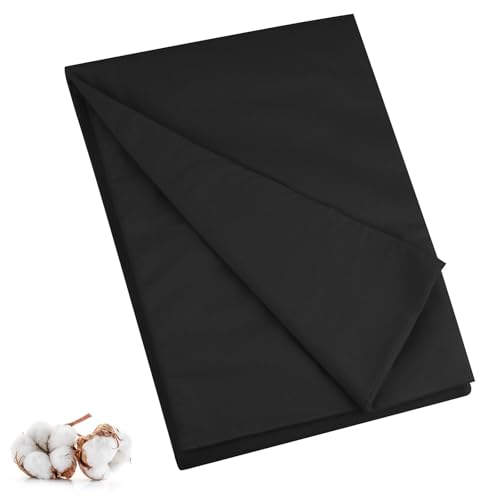 100% Cotton Muslin Fabric, 59 Inch X 10 Yards Black Fabric by The Yard - color: Black, size: 10 Yards