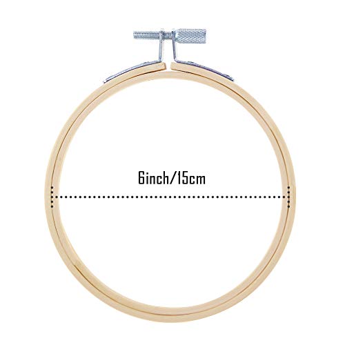 Caydo 12 Pieces 6 Inch Embroidery Hoops Set Bulk - style: 6 Inch