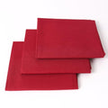 3 Pieces 18 x 21 Inches Cotton Fabric Precut Quilting Fabric Bundles Solid Colors Layer Cakes Quilt Material for DIY Craft Sewing Embroidery (Burgundy) - color: Burgundy