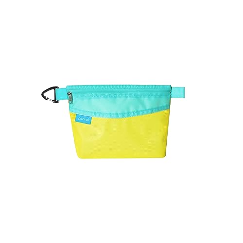 pack all Water-Resistant Zipper Pouch, Mesh Zipper Bag, 8.66"x5.91" - color: Yellow, size: Small