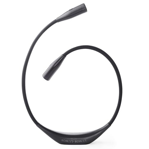 Lumos Knitting Light, Crafter Light Around Neck for Knitters and Crocheters, 3 Colors & Adjustable Brightness. Portable, Wearable, Rechargeable&Long Lasting (Black) - color: Black