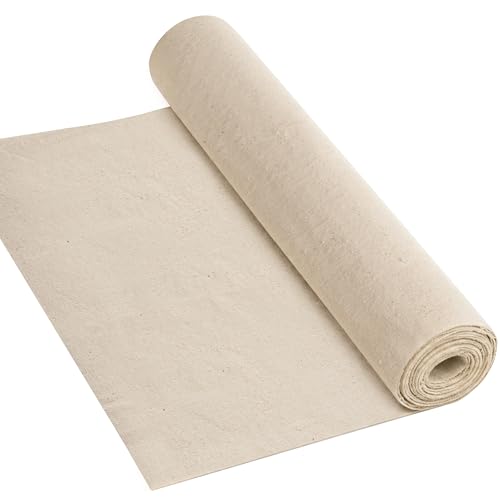 5 oz Lightweight Canvas Fabric, Soft Natural Cotton Blend 60'' Wide for Sewing, Painting, Tote Bags, Embroidery, DIY Crafts (Unbleached, 2 Yard) - color: Unbleached - 5oz, size: 2YD-(60'' x 72'')