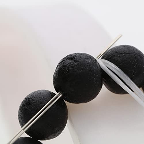 The Beadsmith Big Eye Beading Needles, 5 inches, 4 per Card, Sharp Points, Use for General Sewing, Weaving and Embroidery, Very Easy to Thread - size: 5" Long - 4 Needles