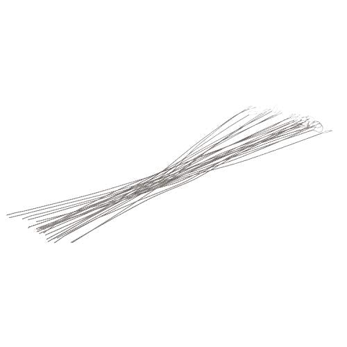 Griffin Soft Twisted Wire Needles, Fine Flexible Beading Needle, Pack of 25, Large Round Eye and Easy to Thread, Collapsible Eye Holds Threads, German Made, Use for Pearl Knotting and Silk Cord