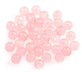 AD Beads Natural Gemstone 8mm Round Loose Beads Big Hole 2.5mm Sized 40pcs (Rose Quartz) - color: Rose Quartz