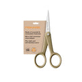 Fiskars 5" Recycled Micro-Tip Fabric Scissors, Detail Craft Scissors, Beige