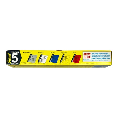 Saral Paper Corp Wax Free Transfer Tracing Paper - Blue - 12 Inches x 12 Foot Roll