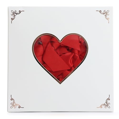 Self Adhesive Red Satin Ribbon Bows for Crafts 3" (50 Pack) - color: Red