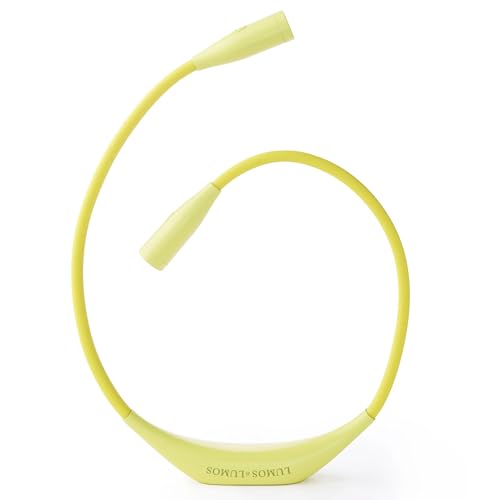 Lumos Knitting Light, Crafter Light Around Neck for Knitters and Crocheters, 3 Colors & Adjustable Brightness. Portable, Wearable, Rechargeable&Long Lasting (Yellow) - color: Yellow
