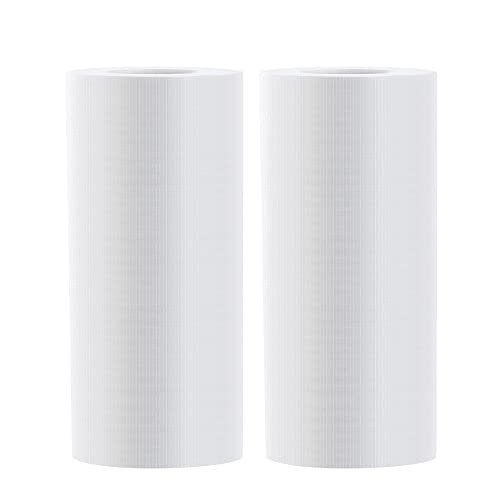 (2 Pack / 8 in x 50 yd Roll) Water Soluble Stabilizer for Embroidery Topping Film, Seneme 35um Clear Embroidery Stabilizers - Wash Away Embroidery Stabilizer for Machine Embroidery Stabilizer