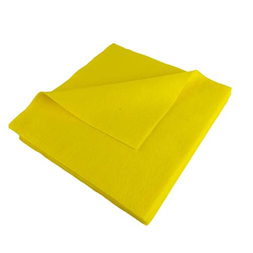 Jtnohx Soft Light Yellow Felt Sheets Flexible Felt Fabric for Crafts 12" - color: Light Yellow