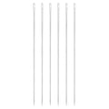 uxcell 6 Pcs Large Eye Sewing Needles, 7.87 Inch 3mm Steel Embroidery Thread Needle Sewing Big Eye Needle Knitting Needles for Hand Sewing Art Crafts, Silver - size: 200mm, 3mm
