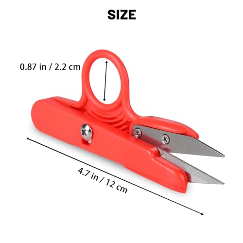 UCEC 12 Pack 4.7 Inch Thread Snips Crochet Sewing Scissors Yarn Scissor DIY - color: 12pack 4color