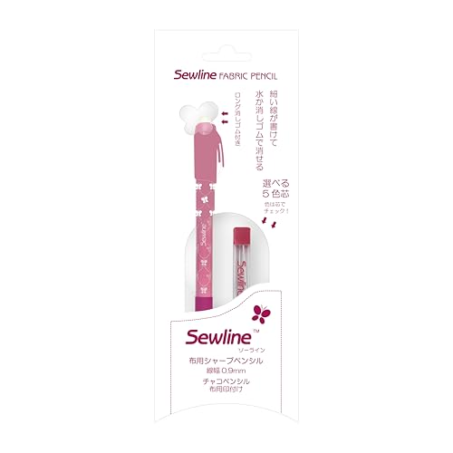 Sewline White Ceramic Lead fabric pencil and Lead