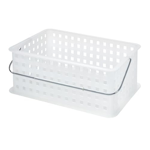 iDesign Portable Shower Caddy Basket, Set of 3, Clear/Frost - style: Pack of 3