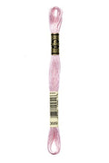 DMC 117-3689 Mouline Stranded Cotton Six Strand Embroidery Floss Thread, Light Mauve, 8.7-Yard