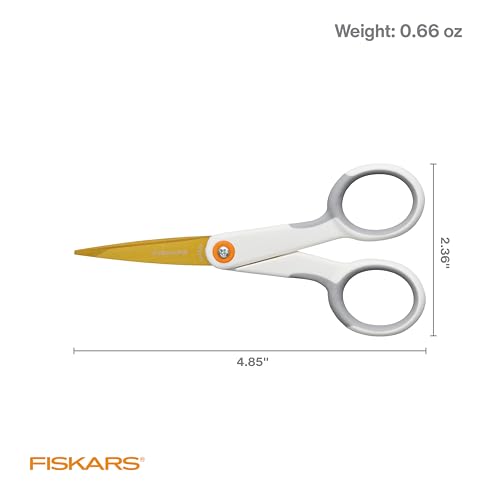 Fiskars 5" Micro-Tip Titanium Scissors, Precision Craft Scissors - style: Micro-Tip Titanium