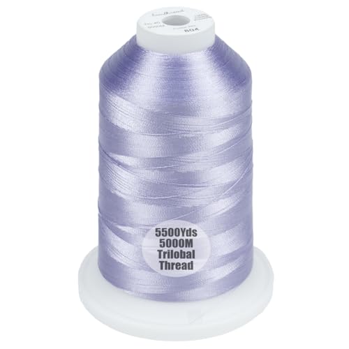 Simthread 5500Yds/5000M 40WT Polyester Embroidery Thread Lavender 804 - color: Lavender-804