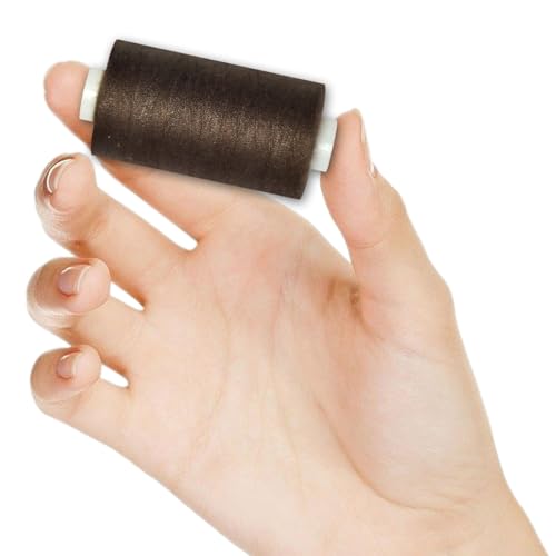 All Purpose Sewing Thread-2 Spools of Hand Polyester Sewing Thread for Sewing Machine for Hand and Machine Sewing(Dark Brown, 2 spools) - color: Dark Brown