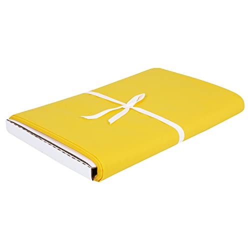 Craftido-19 Options-100% Cotton Fabric by The Yard in Solid Color 44”Wide by 3yd (9 ft) -Medium Weight 5.2 oz-Soft Cotton for Quilting, Sewing, Crafts, Binding, Backing and Lining - Lemon - color: Lemon