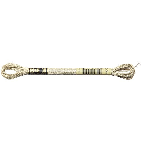 DMC Light Effects Embroidery Floss - 8.7yd - 6/Pkg - Beige (E677) - color: Beige (E677)