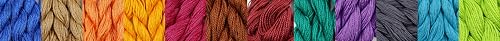 KCS 328 Yards(300 Meters) Mercerized Pearl Cotton Crochet Needlepoint Thread,Size 5, 12 skeins,Mixed Color 16 - color: 12color16, size: 12 skeins