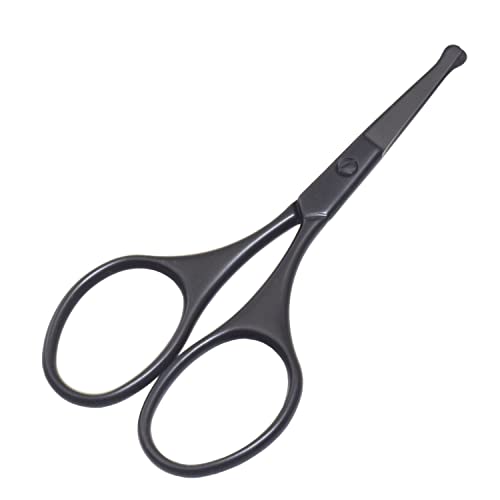 Multicolor Professional Grooming Scissors for Facial Hair Removal - color: Black Set D