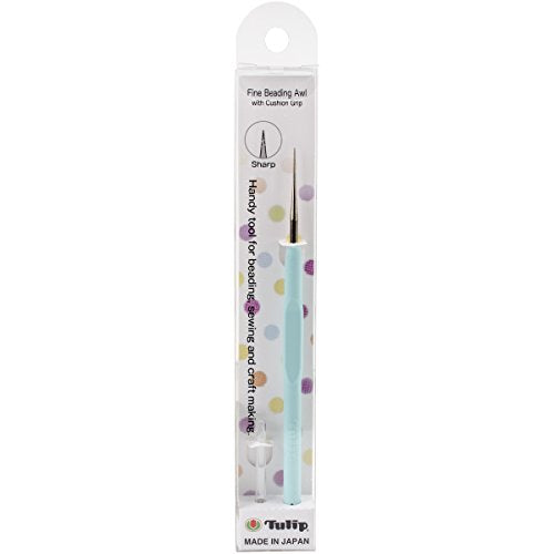 Tulip Needle Company Fine Beading Awl with Cushion Grip, Mint