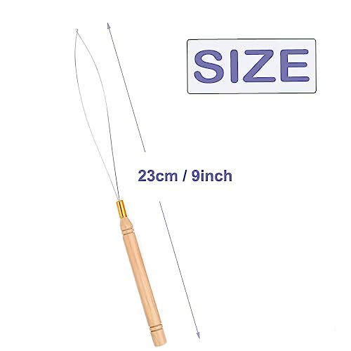 5 Pcs Hair Extension Loop Needle Threader for Micro Nano Rings