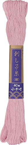 ダルマ 刺し子糸 細 小かせ 40m col.22 桜 5かせセット - color: Pale Pink