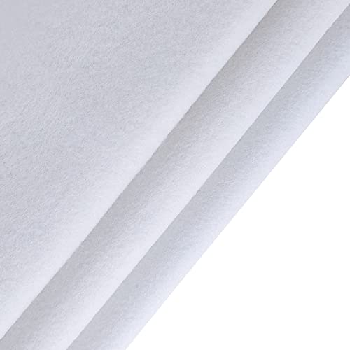 Jtnohx Craft Felt Sheets 1 Square Yard Felt Fabric White 1.4mm - color: White